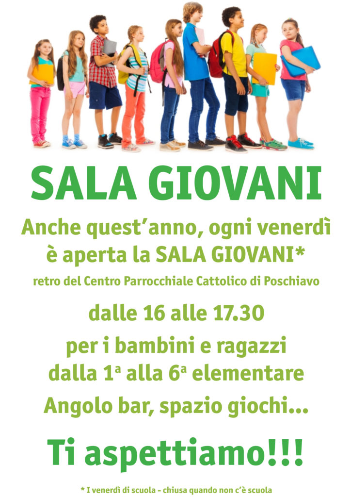 Sala giovani - Volantino